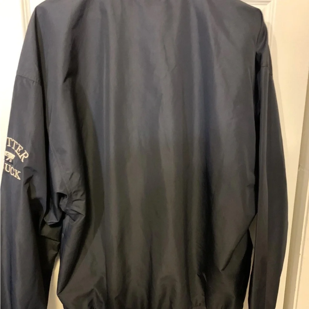 Vtg Cutter & Buck‎ Men's Sz XL AXA Logo black Windbreaker